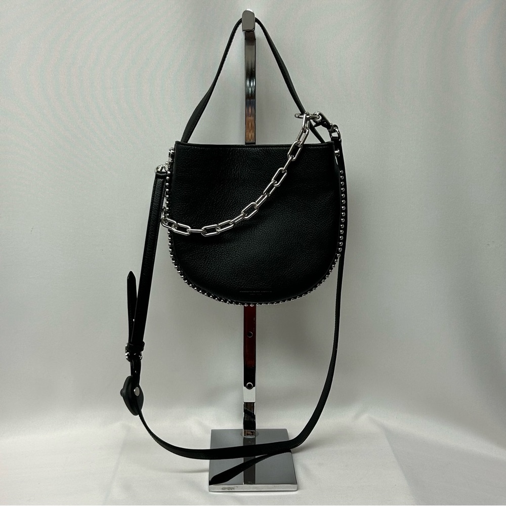 Alexander Wang Crossbody Handbag Black Silver